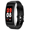 K60 1.08 inch Silicone and Earphone Detachable Life Waterproof Smart Watch Support Bluetooth Call, Silicone Band (Black), Silicone Band (Black Silver)