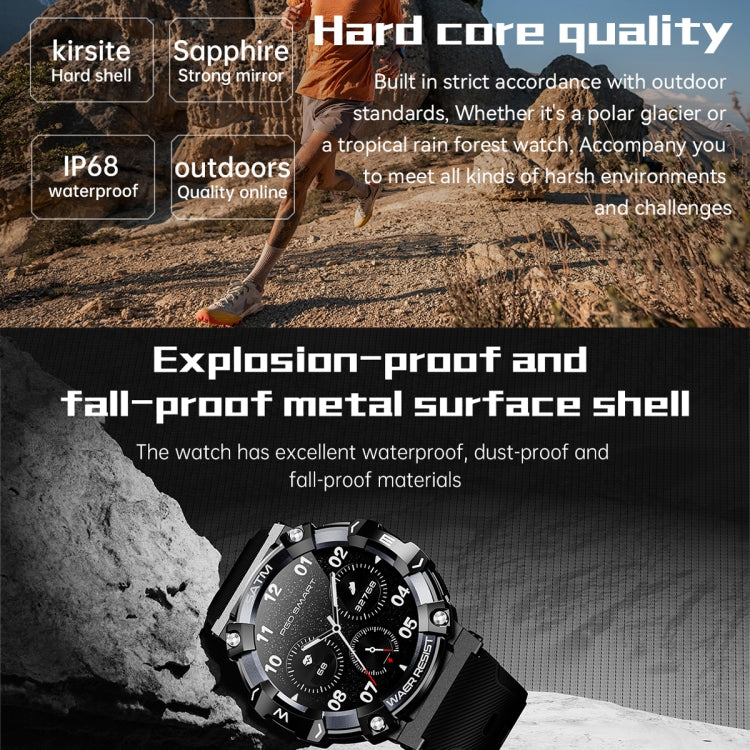 PG666 1.39 inch TFT Screen Bluetooth Call Smart Watch, Support Heart Rate / Blood Pressure Monitoring