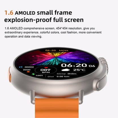 MT30 1.6 inch HD Screen TPU Strap Smart Watch Supports Voice Calls/Blood Oxygen Monitoring, TPU Strap