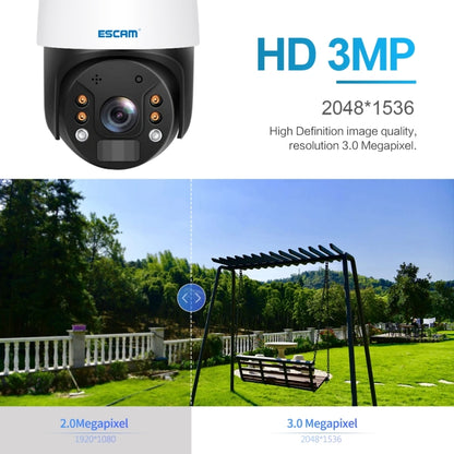 ESCAM QF724 3MP 24h Recording Cloud Storage PT 4G PIR Alarm IP Camera with Solar Panel, AU Plug