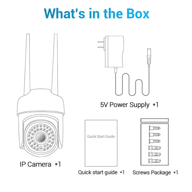 ESCAM PVR007 3MP Smart HD WiFi Camera Support Full Color Night Vision / Motion Detection / Sound Alarm / TF Card, PVR007