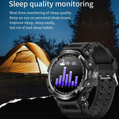 LC16 1.32 inch IP68 Waterproof Sports Outdoor Sport Smart Watch, Support Bluetooth Calling / Heart Rate Monitoring