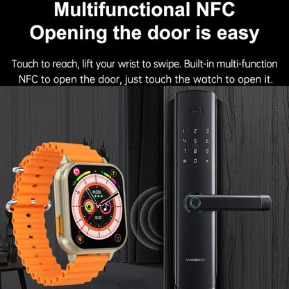 N22 2 in 1 1.96 inch HD Display Sport Bluetooth Call Earphone Smart Watch