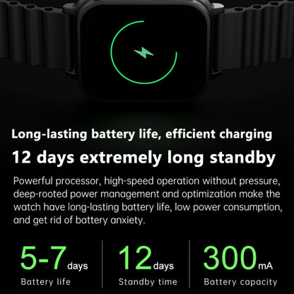 N22 2 in 1 1.96 inch HD Display Sport Bluetooth Call Earphone Smart Watch