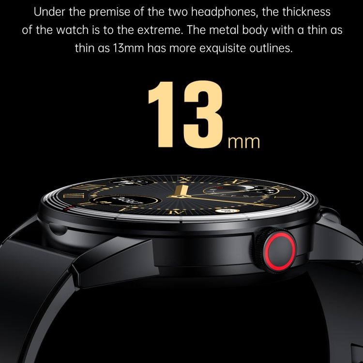 R6 1.32 inch Round Screen 2 in 1 Bluetooth Earphone Smart Watch, Support Bluetooth Call / Health Monitoring