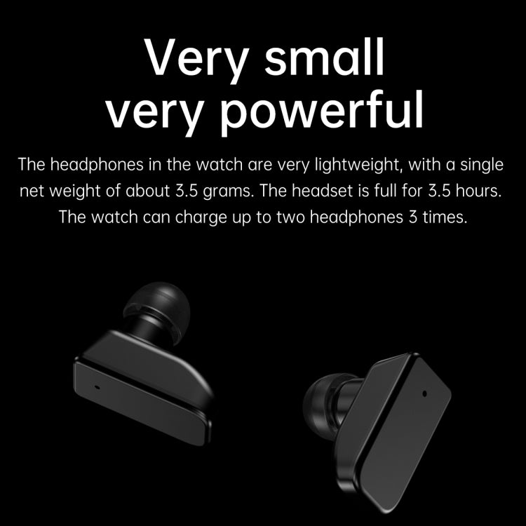 R6 1.32 inch Round Screen 2 in 1 Bluetooth Earphone Smart Watch, Support Bluetooth Call / Health Monitoring