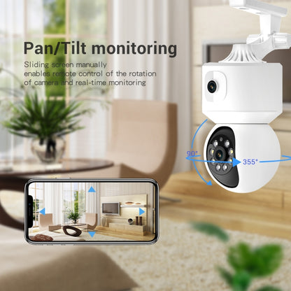 ESCAM QF010 2x2MP Dual Lens Dual Screen Surveillance WiFi Camera Support Two-way Voice & Motion Detection, QF010