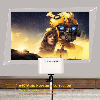 WOWOTO F8Plus DLP DMD 0.33 inch 1920 x 1080 4K 800ANSI RGBB LED Smart Projector, F8Plus