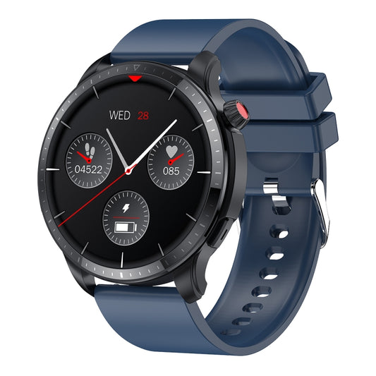 T52 1.39 inch IP67 Waterproof Silicone Band Smart Watch Supports Bluetooth Call / Blood Oxygen / Body Temperature Monitoring, Silicone Band (Blue), Silicone Band (Black), Leather Band (Red)