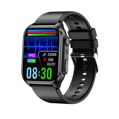 TK12 1.96 inch IP67 Waterproof Silicone Band Smart Watch Supports ECG / Remote Families Care / Bluetooth Call / Body Temperature Monitoring, Silicone Band (Blue), Silicone Band (Black), Silicone Band (Red)