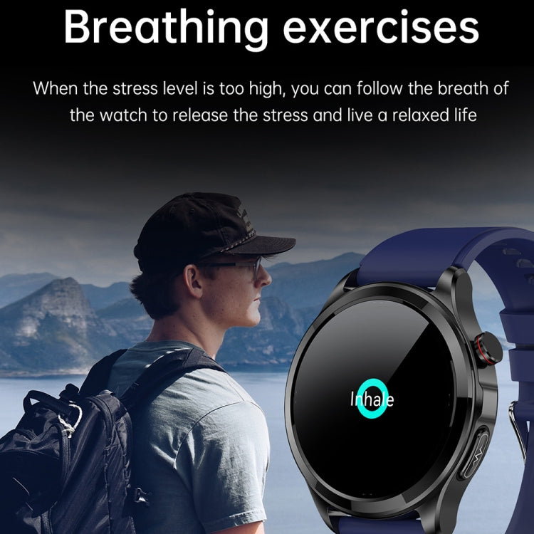 TK22 1.39 inch IP67 Waterproof Silicone Band Smart Watch Supports ECG / Non-invasive Blood Sugar, Silicone Band (Black), Silicone Band (Blue), Silicone Band (Red)