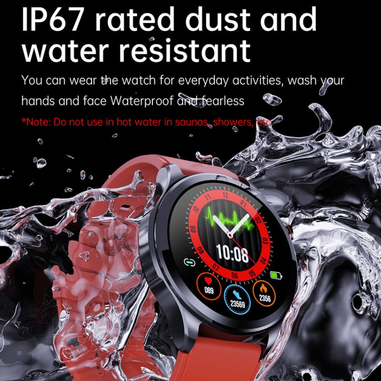 TK22 1.39 inch IP67 Waterproof Silicone Band Smart Watch Supports ECG / Non-invasive Blood Sugar, Silicone Band (Black), Silicone Band (Blue), Silicone Band (Red)