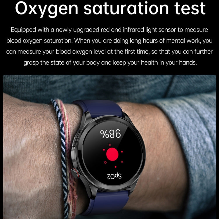 TK22 1.39 inch IP67 Waterproof Silicone Band Smart Watch Supports ECG / Non-invasive Blood Sugar, Silicone Band (Black), Silicone Band (Blue), Silicone Band (Red)