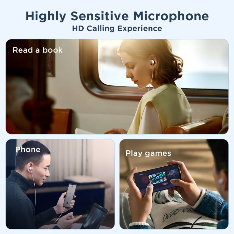 JOYRO0M JR-EW02 3.5mm In-Ear Wired Earphone, Length: 1.2m, JR-EW02