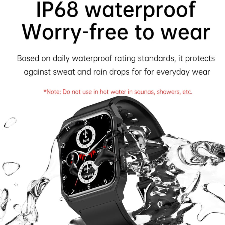 E530 1.91 inch IP68 Waterproof Steel Band Smart Watch Supports ECG / Non-invasive Blood Sugar