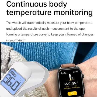 E530 1.91 inch IP68 Waterproof Steel Band Smart Watch Supports ECG / Non-invasive Blood Sugar