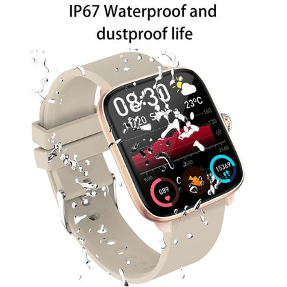 T20 1.96 inch IP67 Waterproof Silicone Band Smart Watch, Supports Dual-mode Bluetooth Call / Heart Rate Monitoring