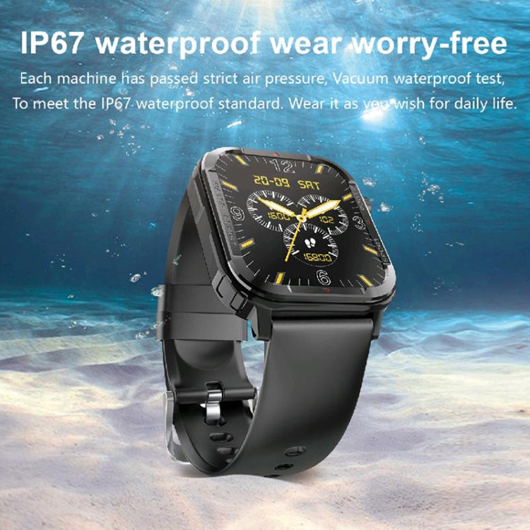 G96 1.85 inch HD Square Screen Rugged Smart Watch Support Bluetooth Calling/Heart Rate Monitoring/Blood Oxygen Monitoring, G96