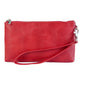 6 inch Simple Retro Leather Clutch Zipper Bag