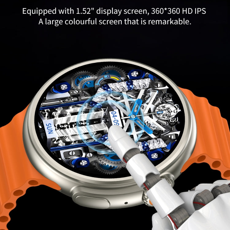 Z78 Ultra 1.52 inch Round Screen HD Smart Watch Supports Heart Rate/Blood Oxygen Monitoring