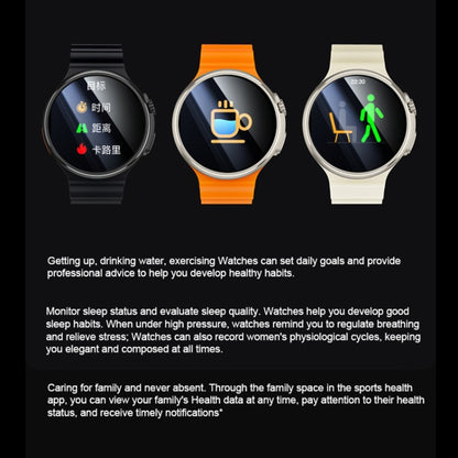 V3 Ultra Max 1.6 inch TFT Round Screen Smart Watch Supports Voice Calls/Blood Oxygen Monitoring