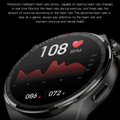 KT62 1.36 inch TFT Round Screen Smart Watch Supports Bluetooth Call/Blood Oxygen Monitoring, Silicone Strap, Leather Strap, Steel Strap