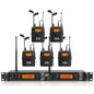 XTUGA RW2080 UHF Wireless Stage Singer In-Ear Monitor System, 2 BodyPacks, 4 BodyPacks, 5 BodyPacks, 6 BodyPacks, 8 BodyPacks, 10 BodyPacks