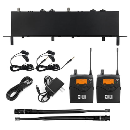 XTUGA RW2080 UHF Wireless Stage Singer In-Ear Monitor System, 2 BodyPacks, 4 BodyPacks, 5 BodyPacks, 6 BodyPacks, 8 BodyPacks, 10 BodyPacks