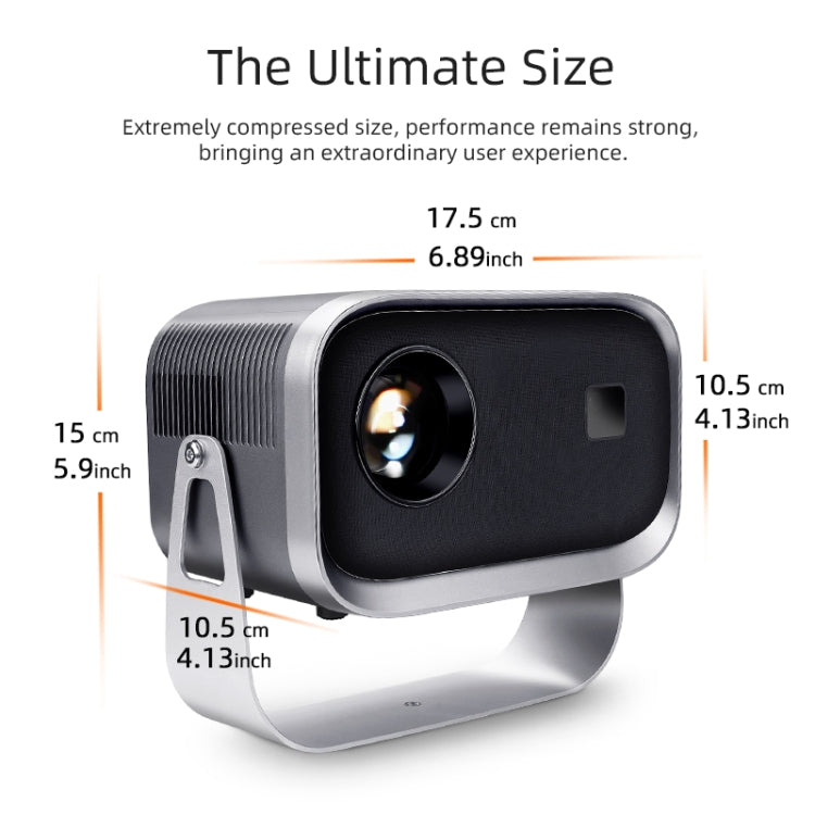 AUN A003 1280x720P 150 Lumens Same Screen Version Portable Home Theater LED HD Digital Projector, US Plug, UK Plug, AU Plug, EU Plug