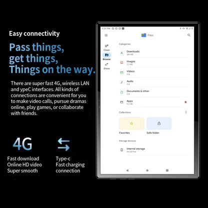 BDF P30 4G LTE Tablet PC 10.1 inch, Android 12 MTK6762 Octa Core, Support Dual SIM, EU Plug, 8GB+256GB