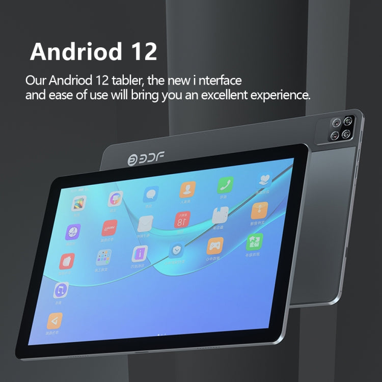 BDF P40 4G LTE Tablet PC 10.1 inch, Android 12 MTK6762 Octa Core, Support Dual SIM, EU Plug, 8GB+256GB