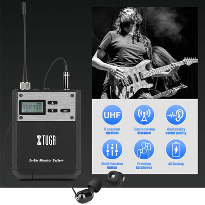 XTUGA  IEM1100 Professional Wireless In Ear Monitor System, 1 BodyPacks, 2 BodyPacks, 4 BodyPacks, 5 BodyPacks