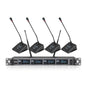 XTUGA A140-C Wireless Microphone System 4-Channel UHF Four Conference Mics, A140-C