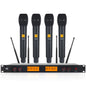 XTUGA A400-H Professional 4-Channel UHF Wireless Microphone System with 4 Handheld Microphone, A400-H