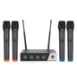 XTUGA S400 Professional 4-Channel UHF Wireless Microphone System with 4 Handheld Microphone, US Plug, EU Plug, AU Plug, UK Plug