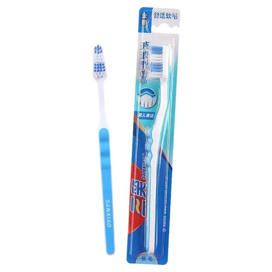 SANXIAO Deep Cleansing Soft Toothbrush / pc, Random Color