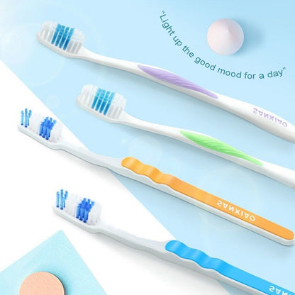 SANXIAO Deep Cleansing Soft Toothbrush / pc, Random Color