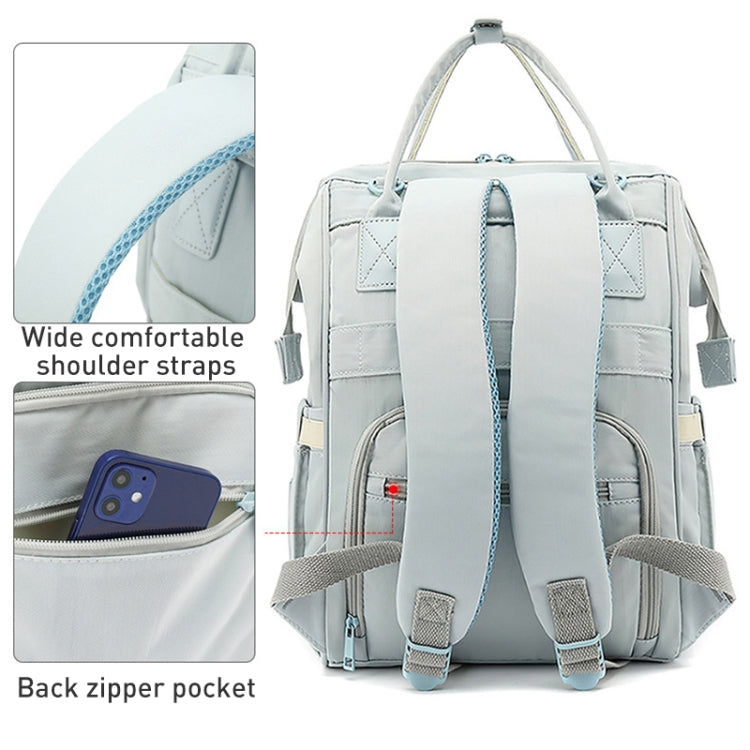 Multifunctional Mommy Bag Large Capacity Outgoing Baby Care Backpack, Grey, Blue, Black, Pink, Cartoon Bear, Classic Grey, Classic Black, Classic Blue