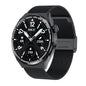 HDT MAX 1.60 inch Black Dial Milan Steel Band IP68 Waterproof Smart Watch Support Bluetooth Call, Black Dial Milan Steel Band