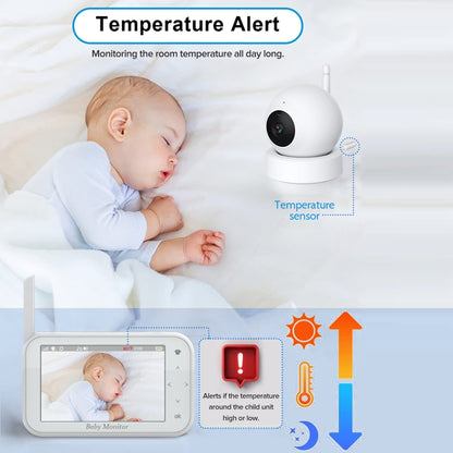 ABM201 4.5 inch Wireless Video Night Vision Baby Monitor Security Camera, ABM201