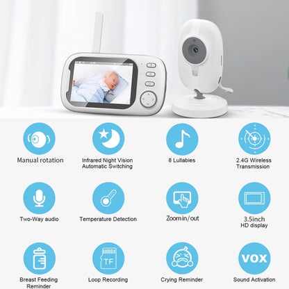 ABM600 3.5 inch Wireless Video Night Vision Baby Monitor Security Camera, ABM600