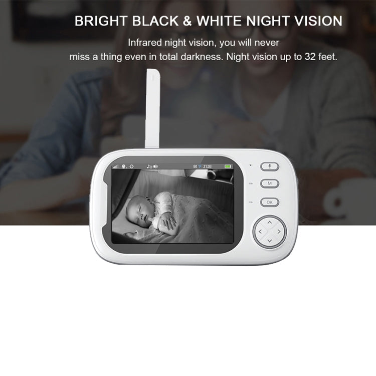 ABM600 3.5 inch Wireless Video Night Vision Baby Monitor Security Camera, ABM600