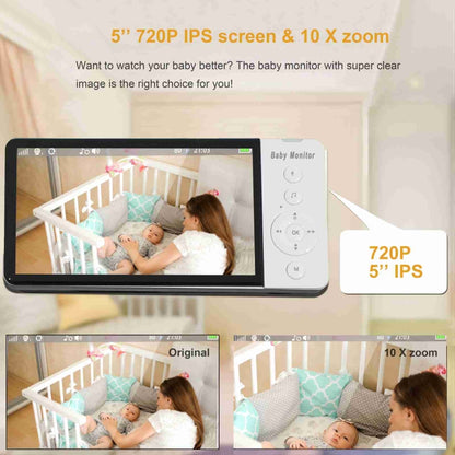 ABM700 5 inch Wireless Video Night Vision Baby Monitor Security Camera, ABM700