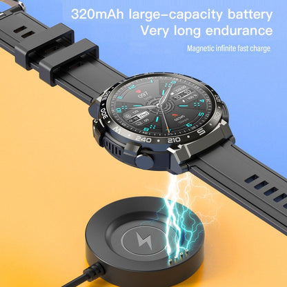 M68 Plus 1.52 inch Round Screen 2 in 1 Bluetooth Earphone Smart Watch, 512MB Memory Support Health Monitoring