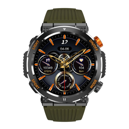 HT17 1.46 inch Round Screen Bluetooth Smart Watch, Support Health Monitoring & 100+ Sports Modes