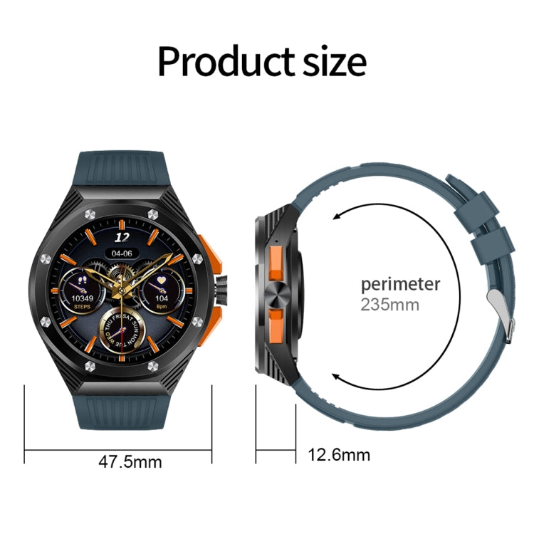 HT8 1.46 inch Round Screen Bluetooth Smart Watch, Support Health Monitoring & 100+ Sports Modes & Alipay