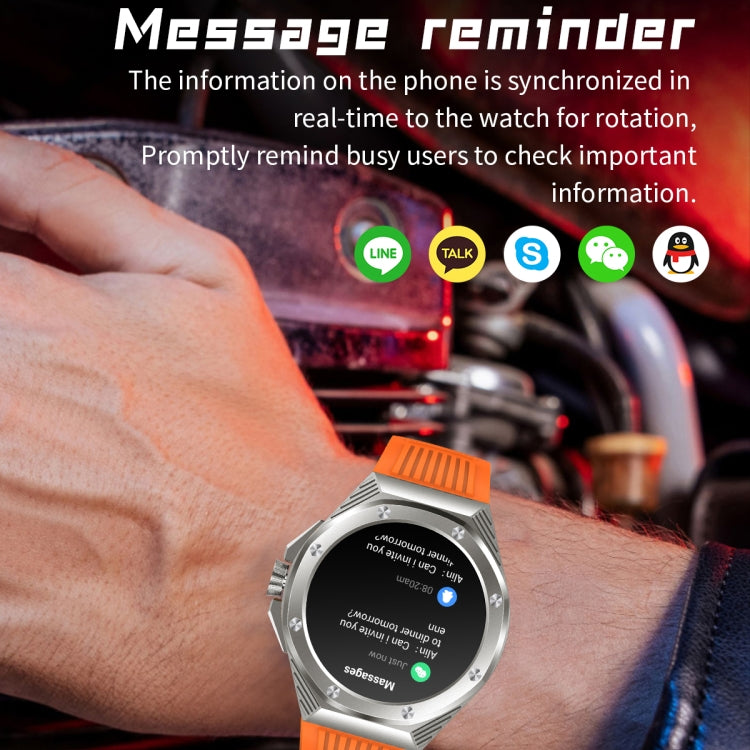 HT8 1.46 inch Round Screen Bluetooth Smart Watch, Support Health Monitoring & 100+ Sports Modes & Alipay