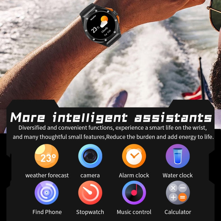 HT8 1.46 inch Round Screen Bluetooth Smart Watch, Support Health Monitoring & 100+ Sports Modes & Alipay