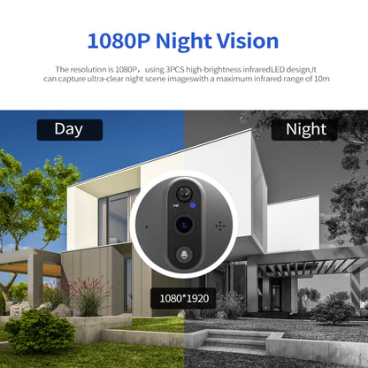 ESCAM C85 1080P 4.3 inch Smart WIFI Digital Door Viewer Supports Wide-Angle PIR & Night Vision & Dingdong Photo, C85