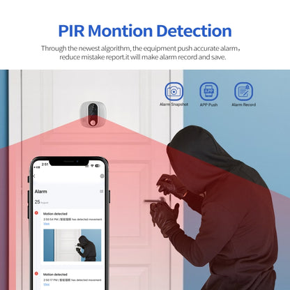 ESCAM C85 1080P 4.3 inch Smart WIFI Digital Door Viewer Supports Wide-Angle PIR & Night Vision & Dingdong Photo, C85